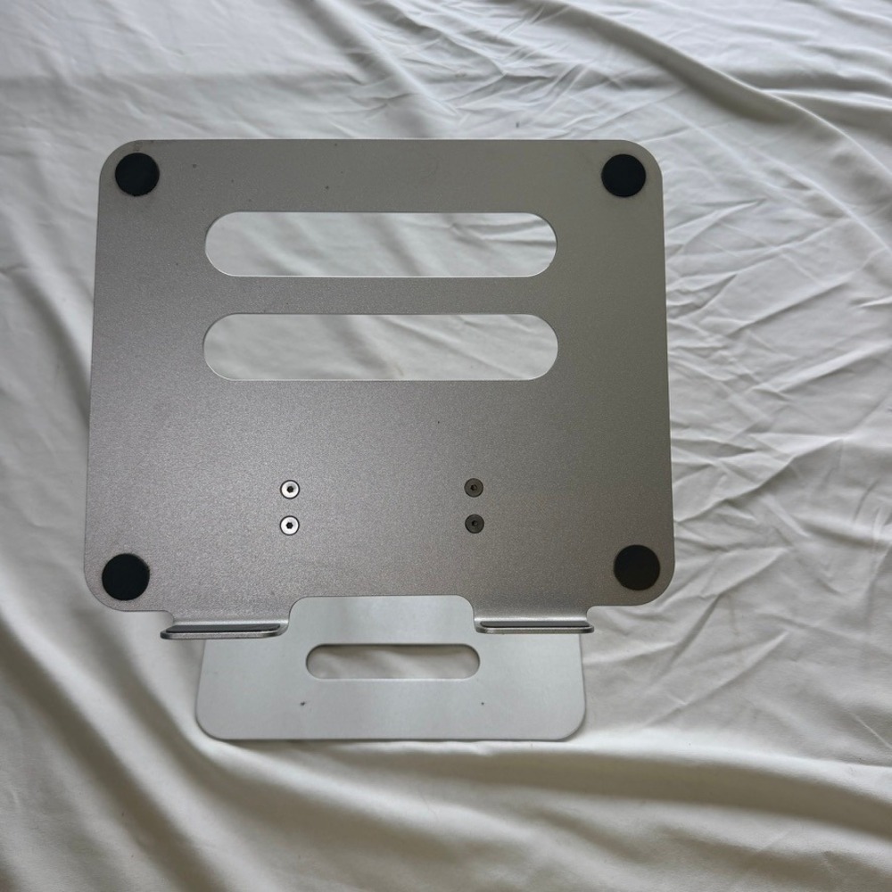 Adjustable Aluminum Laptop Stand Ergonomic Riser Silver Foldable Tablet Holder